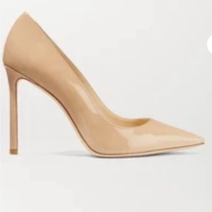 Jimmy Choo Romy 100 Patent Leather Pointy Toe Pumps